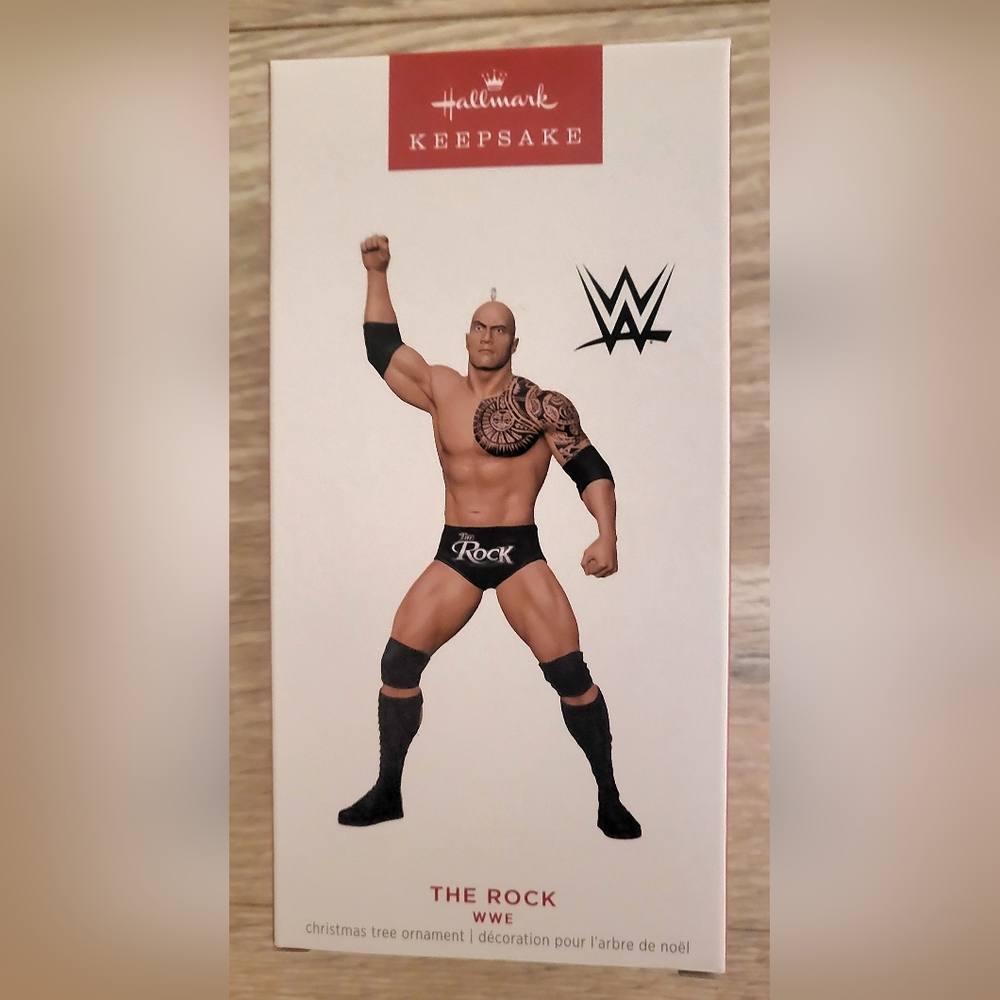 The Rock WWE CHRISTMAS ORNAMENT